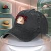 Beaver Cartoon Print Baseball Cap For Men Women Curved Brim Dad Hat Adjustable Duck Tongue Cap Multiple Colors