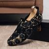 Fashion 2025 New Men Shoes Fashion Trend Printed Loafers Low Cut Slip On Footrests Comfortable Lightweight Soft sole Casual Single Shoes