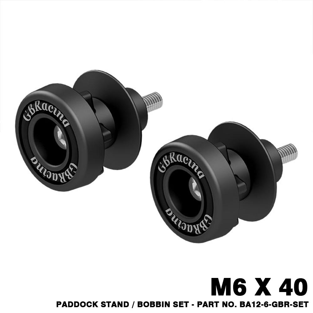 

6MM GBRacing PADDOCK STAND / BOBBIN KIT Paddock Stand Bobbins Parking ball For YAMAHA R1 R3 R6 R7 MT-09 MT-07 MT-10 For Aprilia 6MM