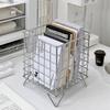 Iron Storage Rack Hollow Out Stainless Iron Wire Mesh Storage Basket Home Office Bathroom Desktop Case Organizer