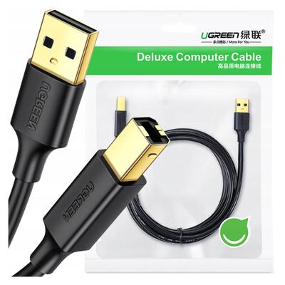 Ugreen Us135 Usb 2.0 A-B Cable For Printer, Gold-Plated, 5M (Black)