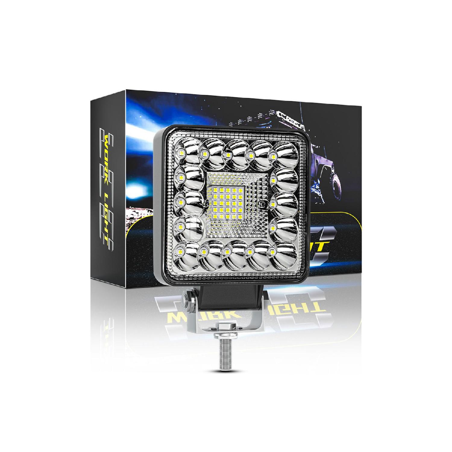 

Off Road White Light 12-24 Volt Проектор Протитуманні фари 41 світлодіод 123 Watt Автоматична робоча лампа