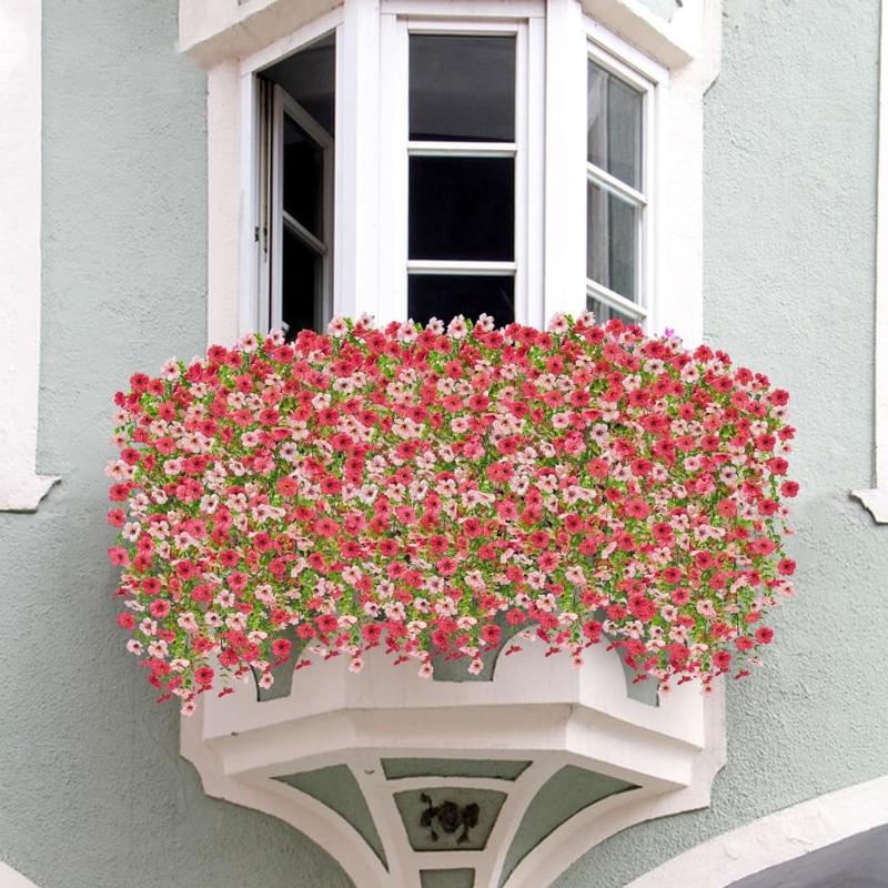 Faux Eucalyptuses Morning Glory Wall Decoration Decorative Silk Greenery For Living Room Garden Party Arrangements