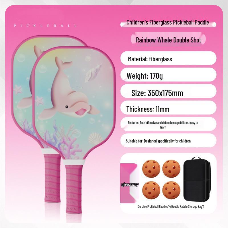 Children's Beginner Pickleball Racket Set - Fiberglass, Official Store Model
