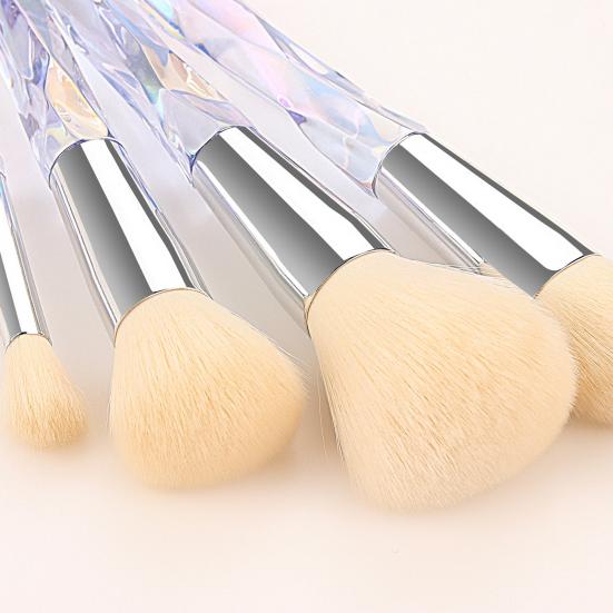 Yousheng 10 Stück/Set Beauty Pinsel Gleichmäßiges Schattieren Ausgezeichnete Duktilität Dünner Professioneller Puder Foundation Concealer Kosmetikwerkzeug für Frauen