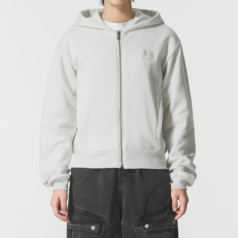 Under Armour Icon Comfortable Fashion Casual Versatile Solid Color Sweatshirt Women sweatshirt 6003674-110