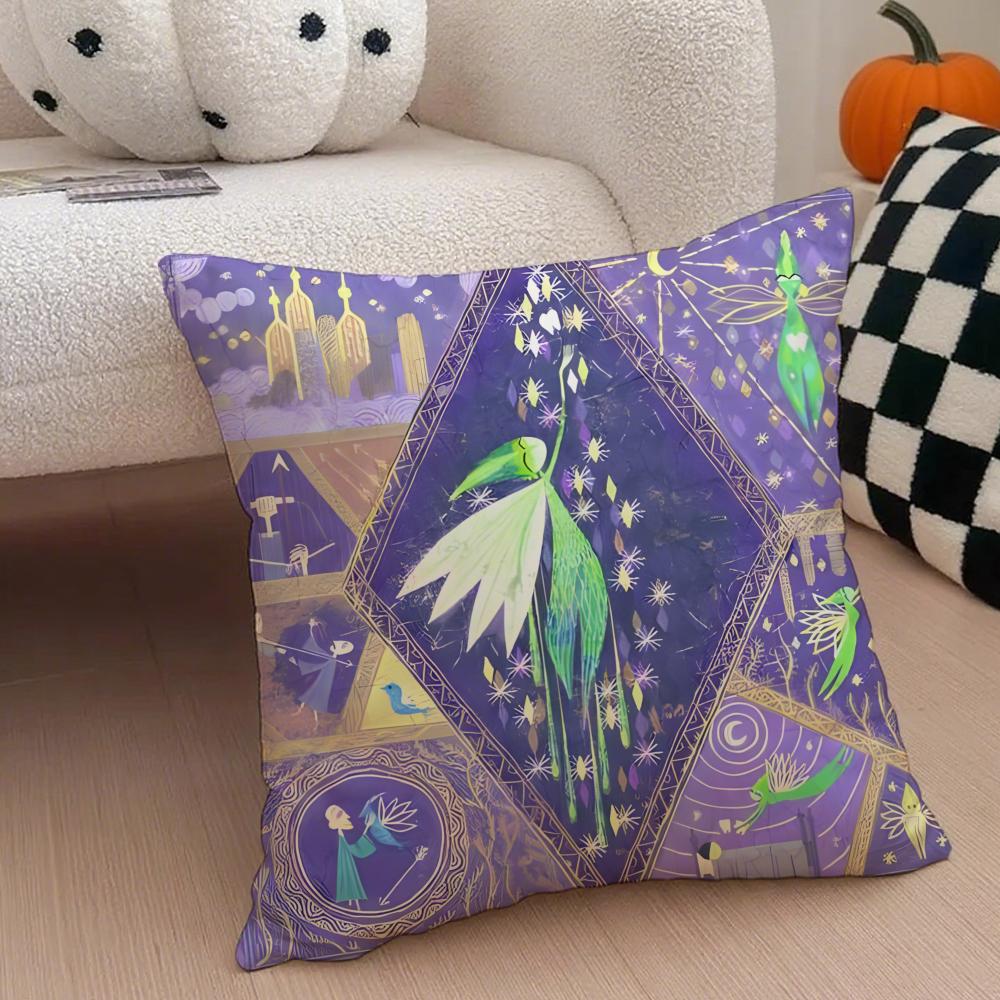 Simple Casual RRise of The Guardians arts Cushion Cover Linen Pillow Case Soft Breathable Protective Couch Room Decoration