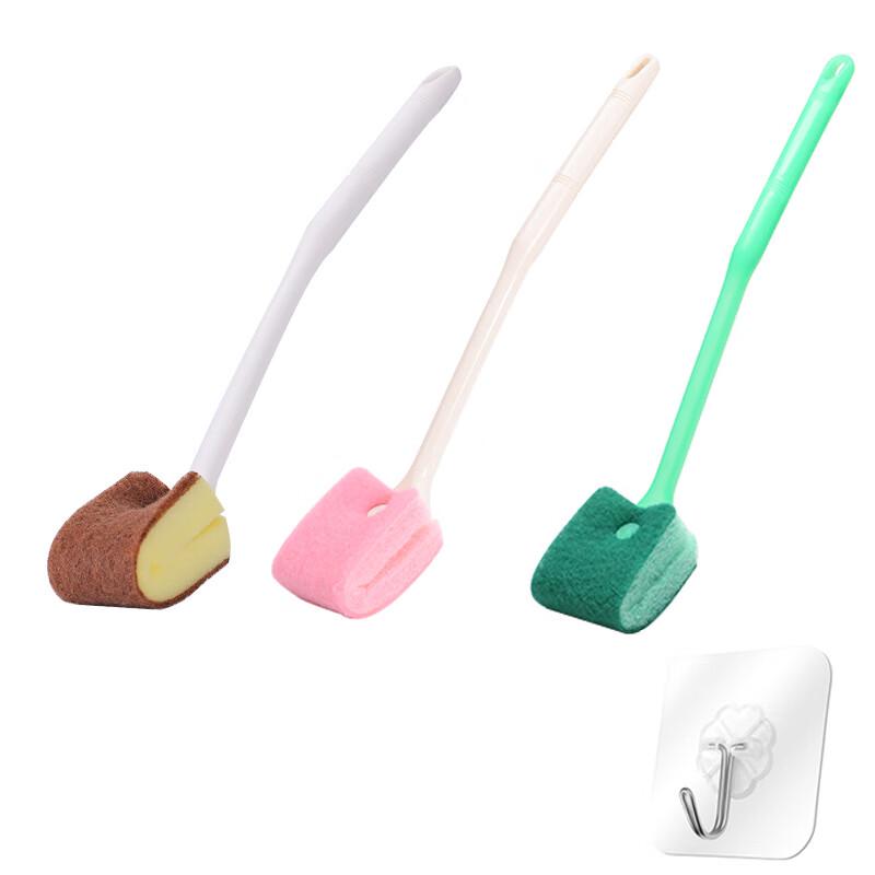 Zhuang Taitai Soft Bristle Long Handle Toilet Brush 3-Pack