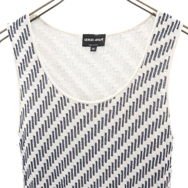 Giorgio Armani Made In Italy Silk Blend Overall Handle Tank Top 38 Women Used