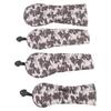 Thick Plush Golf Wood Club Cover Camouflage Brown Golf Club Head Protective Cover with Number Plate