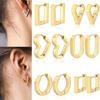 New Simple Stainless Steel Small Hoop Earrings For Women Men Geometric Cartilage Ear Piercing Jewelry