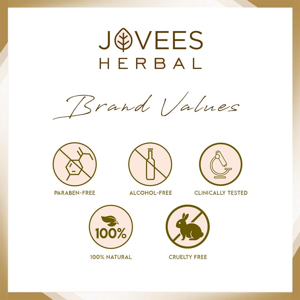 Jovees Herbal Ultra Radiance Gold Face Wash 100ml | Brightening Cleanser For Dark Spots, Glowing Skin & Hydration | Daily Gentle Face Wash