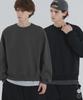 PIANER [2 Pack] Laminated Oversized Crop Sweatshirt (3 Colors) (Type B)