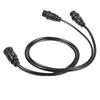 14 M ID SIDB Y Splitter Cable 720111-1 for Humminbird SOLIX/APEX/XPLORE Fish Finders, Connects Side Imaging & 2D Transducers