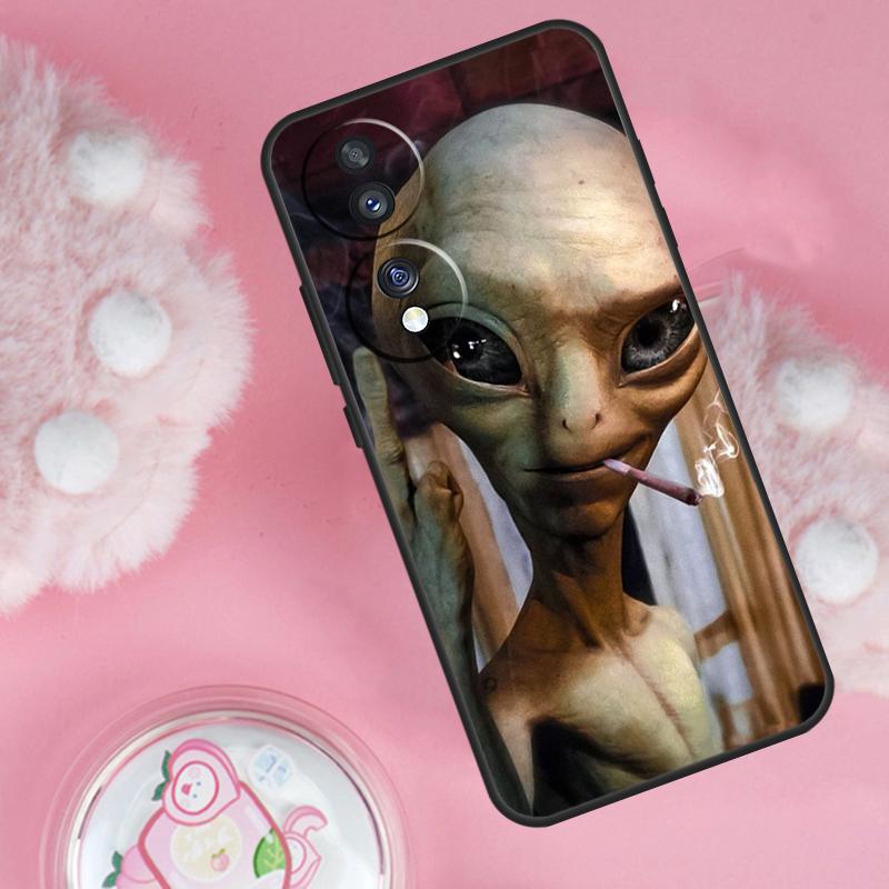 

Alien Kawaii Art Case For Huawei Honor Magic5 Lite 50 70 X7 X8 X9 P20 P40 P30 Pro P Smart 2019 Nova 9 Cover Honor 70