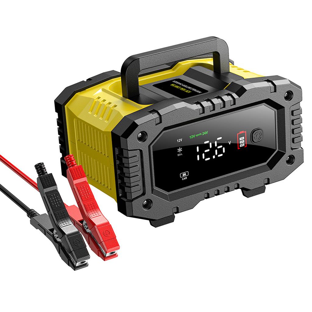 10A5A Încărcător Inteligent Baterie Auto Motocicletă 12V24V LiFePO4 Acid Baterie Portabilă