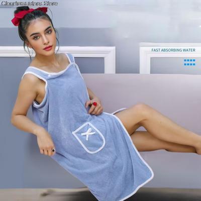 Womens Bath Towels Girls Wearable 150*80Cm Fast Drying Bathing Beach Spa Bathrobes Wash Clothing, Shower Bath And Gym Towel