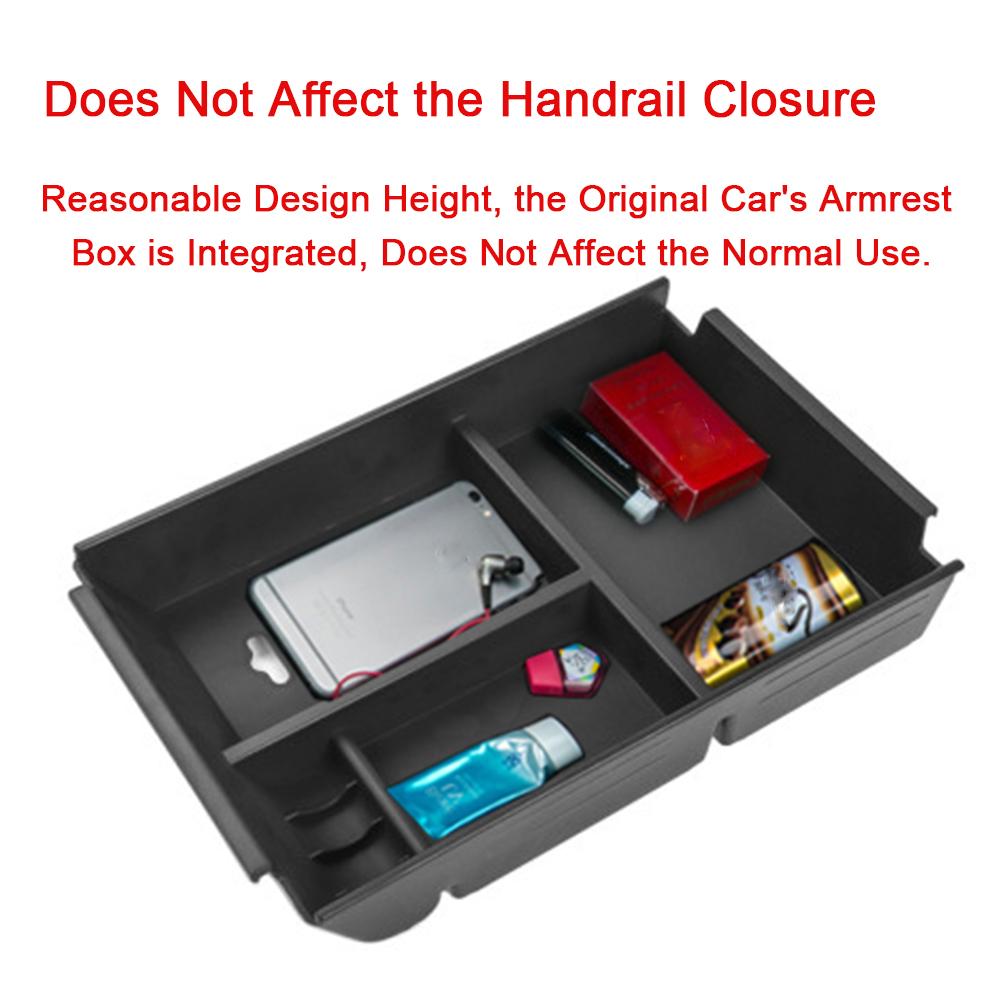 Center Console Armrest Storage Box Organizer Tray for Ford Raptor F150 2011-2014 (not fit XL / XLT ) Car Interior Accessories