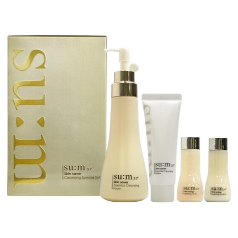 

Su:m37 Skin Saver Essential Cleansing Foam Special Set – Korean Gentle Moisturizing Foam Cleanser Cleansing Foam Special Set 250ml