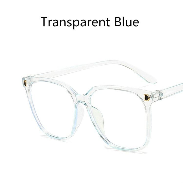 Anti-radiation Eyeglasses Fashion Oversize Square Big Frame Women Men Eye glasses