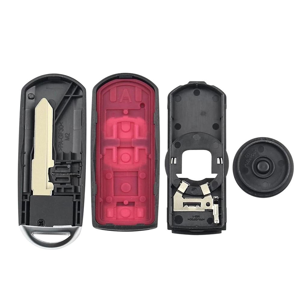 Huse pentru telecomenzi auto pentru Mazda CX-3 Axela CX-5 Atenza, Carcasă cu 3 butoane pentru cheie inteligentă cu telecomandă