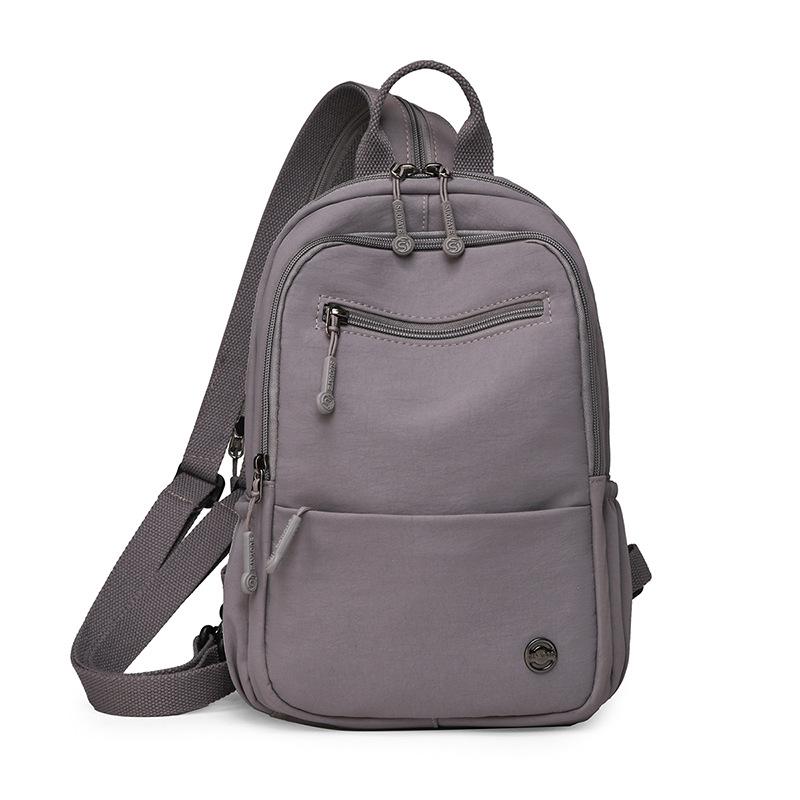 Schoolbag Japan and Korea Lightweight Casual Small Backpack Women's Daily Commuter Solid Color Women's Backpack Fashion Versatile Shoulder Crossbody
