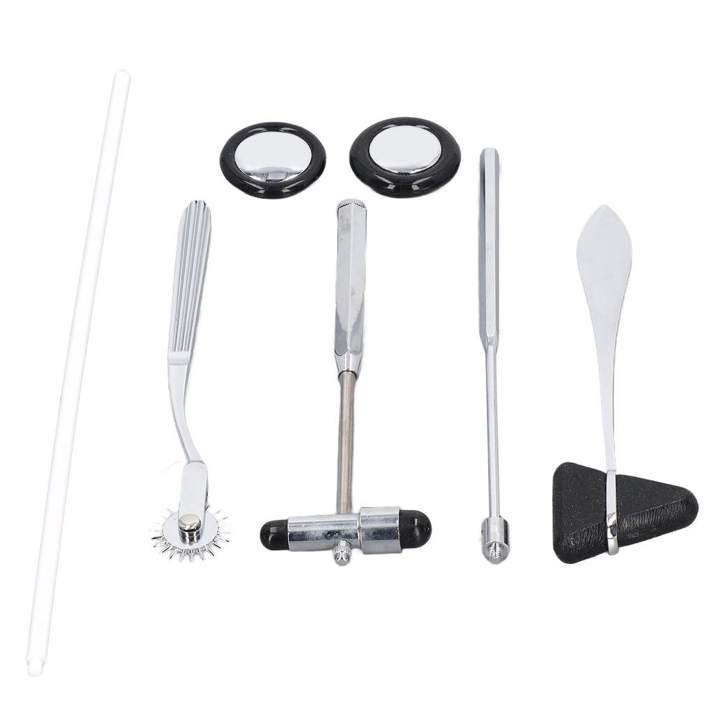5PCS Neurological Hammer Set Stainless Steel Multifunctional Portable Medical Hammer Set for Nervous System Exam