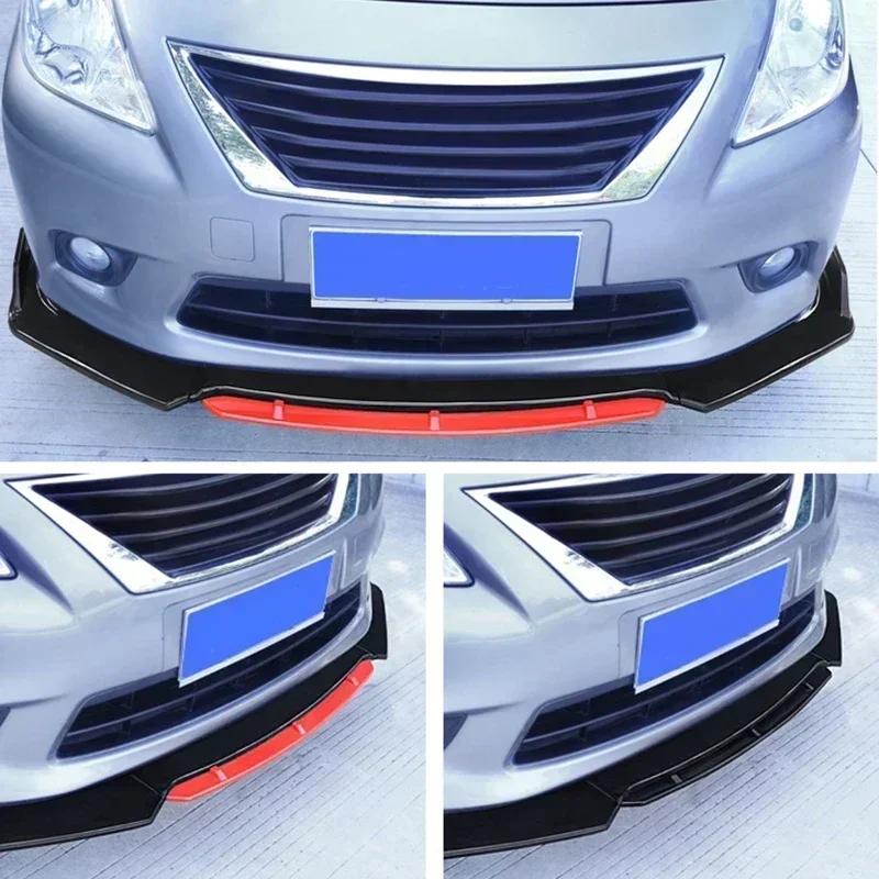 Universal Car Front Bumper Lip Splitter Detachable Bumper Chin Spoiler Car Exterior Parts Car Accessories