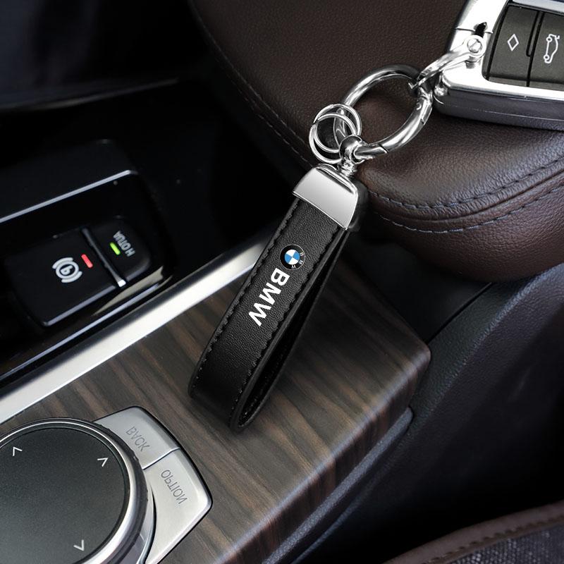 Chaveiro de Couro com Emblema de Carro Acessórios para Chave de Automóvel Para BMW G30 G32 G01 M3 M4 M5 G42 G30 G02 G05 G06 G07 G26 G23 G22 F40 F20 G08 X1
