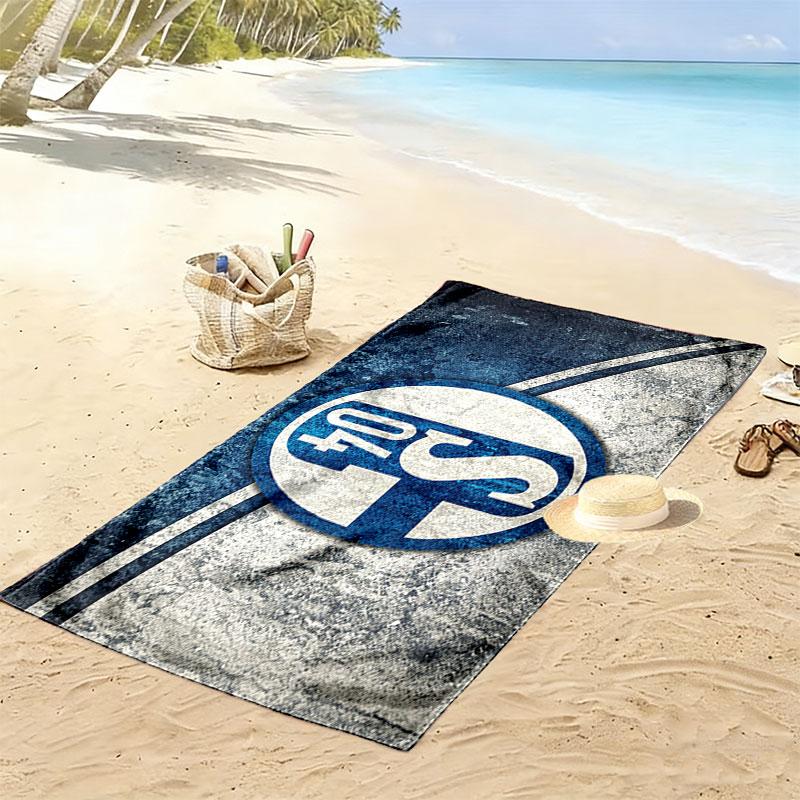 Asciugamano da Spiaggia con Stampa Schalke 04, Asciugamano Grande Morbido ad Asciugatura Rapida per Spiaggia Campeggio Nuoto