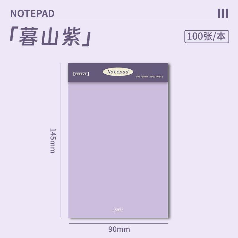 1book High aesthetic notebook with removable sticky notes, non stick recording, simple and blank