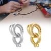 Fashionable Necklace and Bracelet Shortener Clasp with Cubic Zirconia Jewelry Accessory Connectors In Elegant Designs