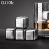 CLITON 304 Stainless Steel Reusable Ice Cubes for Drinks