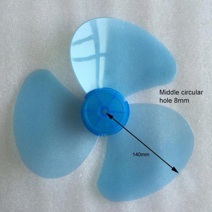 

3 Leaves Fan Blade Plastic Fan Blade Home Cooling 8mm Diameter Central Round Hole Easy Installation Comfortable Cooling China Mainland