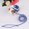 Small Pet   Harness Cartoon Vest Clothes with   Leash (Light Blue)