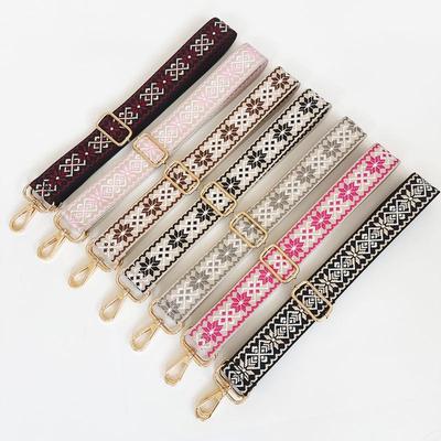 3.8cm Wide Diamond Jacquard Crossbody Strap for Bags and Backpacks.