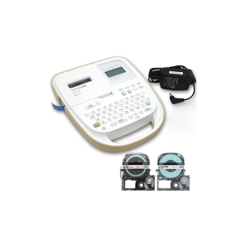 King Jim "Tepra" PRO SR170 Label Printer (Compatible label width: 4-18mm) - Includes trial tape + 1 roll of tape.
