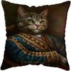 Vintage maleri Katt Hund Dyr Putetrekk Bil Dekor Putetrekk Hjem Sovesofa Putetrekk
