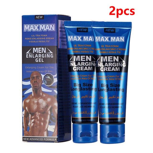 2PCS Male Penis Enlargement Cream Thicker Growth Erection Product Sex Products Delay Spray Anti Premature Ejaculation Prolong