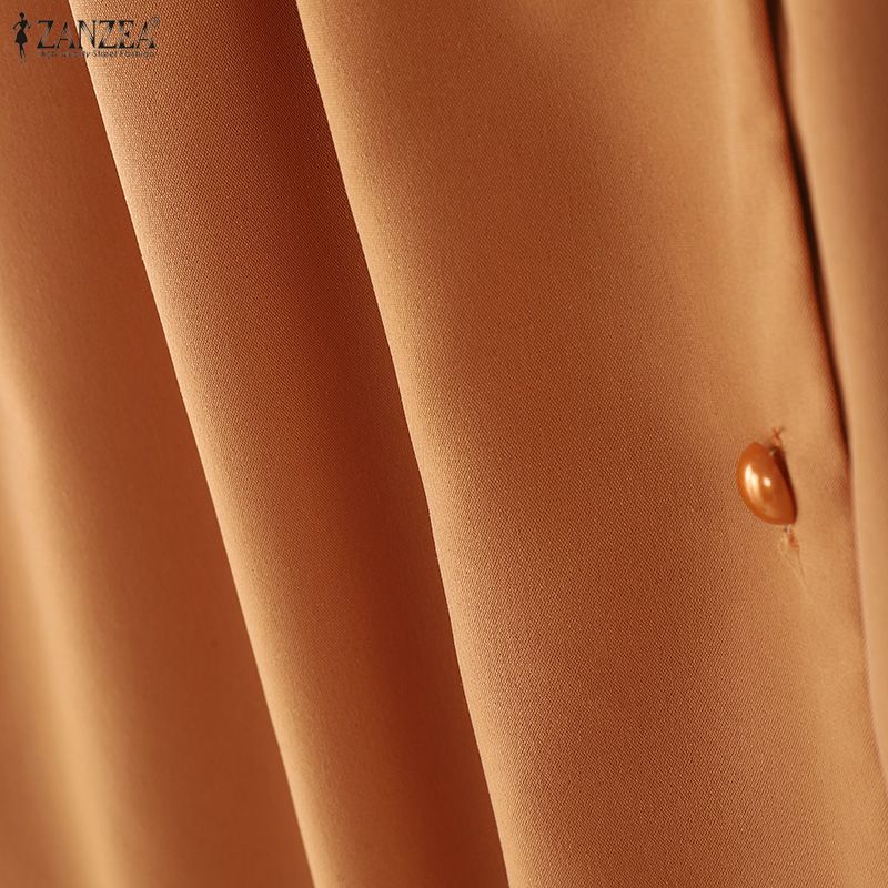 ZANZEA Women Casual V-Neck Summer Sleeveless Dress