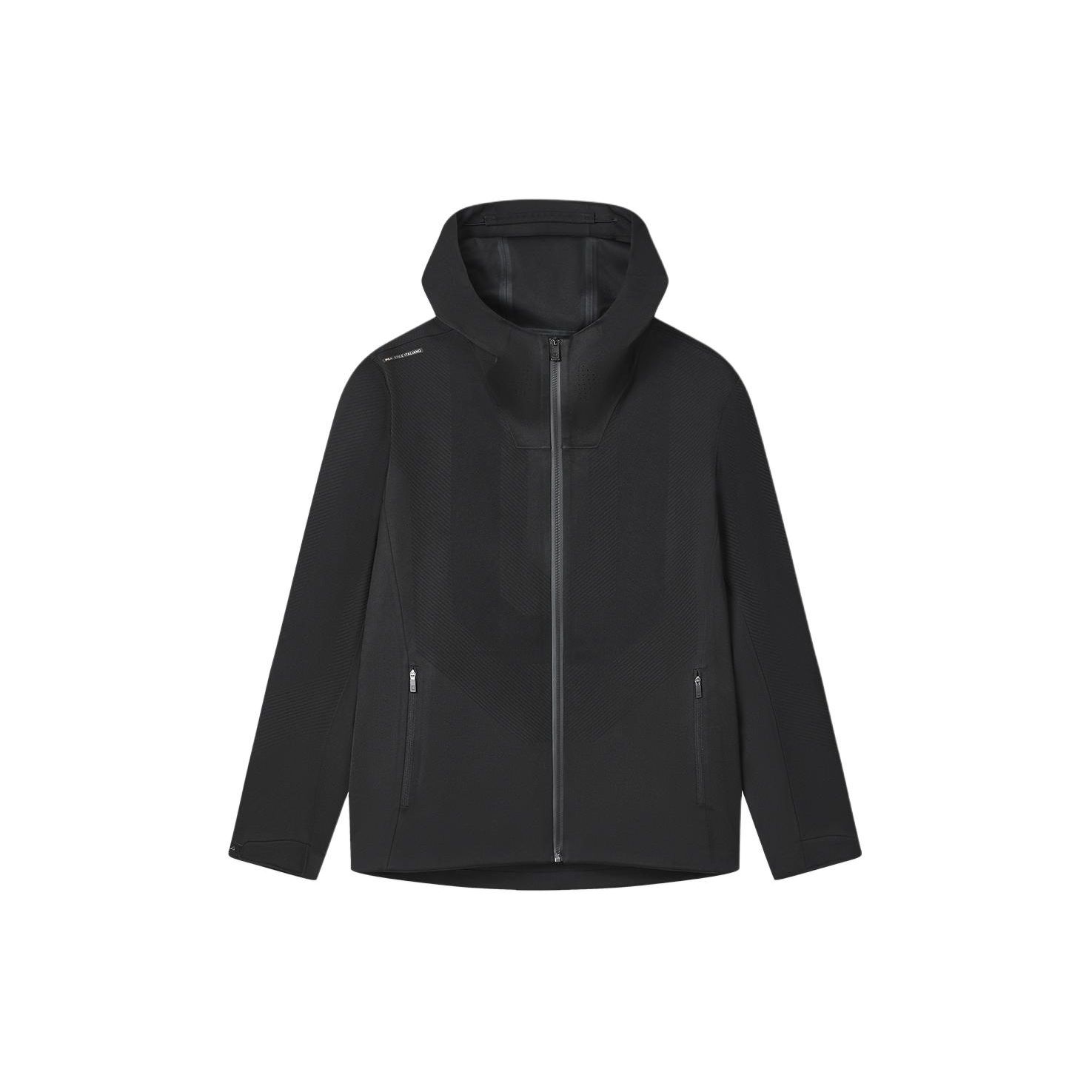 

Fila Однотонная тканая повседневная спортивная куртка с капюшоном Мужские куртки Черный F11M412703F-BK M