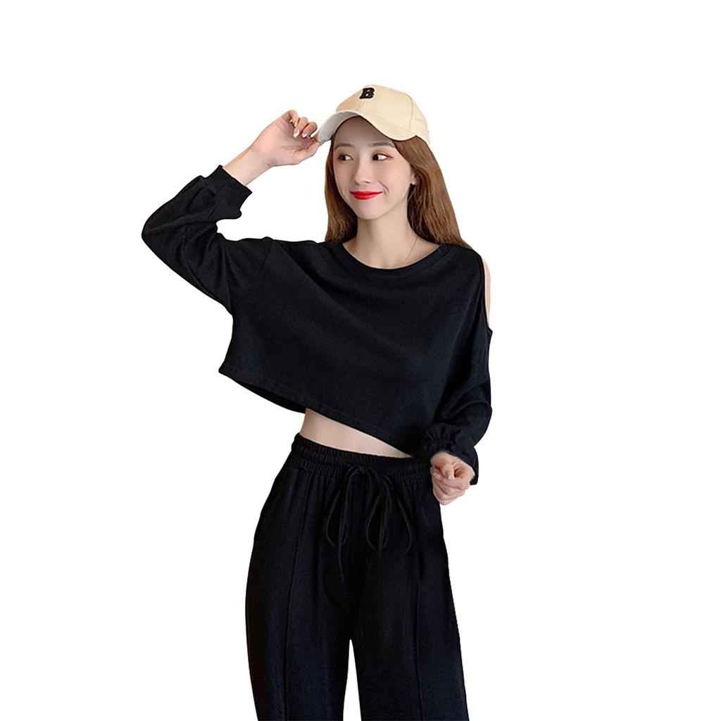 Mskikefly Tracksuit Sweatsuit Loungewear Top and Soft and Comfortable for Simple Adjustable and Workout Wide Fit Women's Set, Bottoms, Sports, Dance,