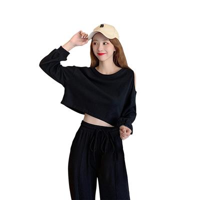 Mskikefly Φόρμα Φούτερ Ρούχα για το Σπίτι Μπλούζα Μαλακή και Άνετη για Απλή Ρυθμιζόμενη και Προπόνηση Φαρδιά Εφαρμογή Γυναικείο Σετ, Παντελόνι, Αθλητικά, Χορό,