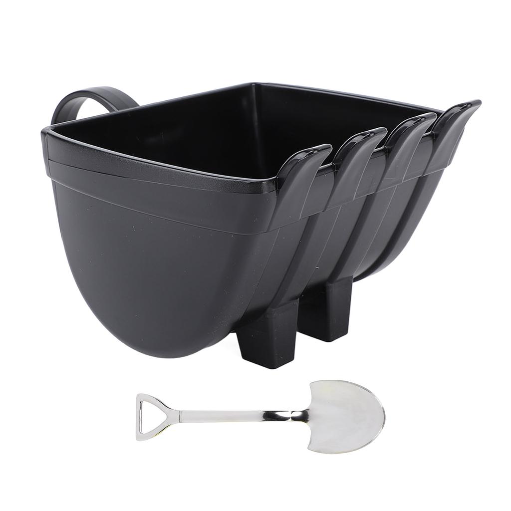 Tazza da Caffè a forma di Benna per Escavatore 330ml in ABS Divertente con Cucchiaino in Acciaio Inossidabile per Tè Latte