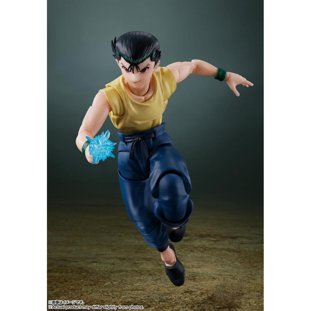 SHFiguarts Yu Yu Hakusho Yusuke Urameshi pohyblivá figurka z lakovaného PVC a ABS materiálu o velikosti přibližně 145 mm