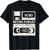 Vergiss nie Retro Vintage Kassette Grafik Neuheit T-Shirt