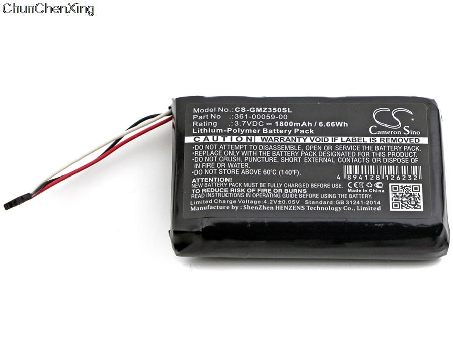 

Cameron Sino 1800 мАч GPS, аккумулятор для навигатора 361-00059-00 для Garmin ZUMO 350LM, ZUMO 390LM, ZUMO 340LM