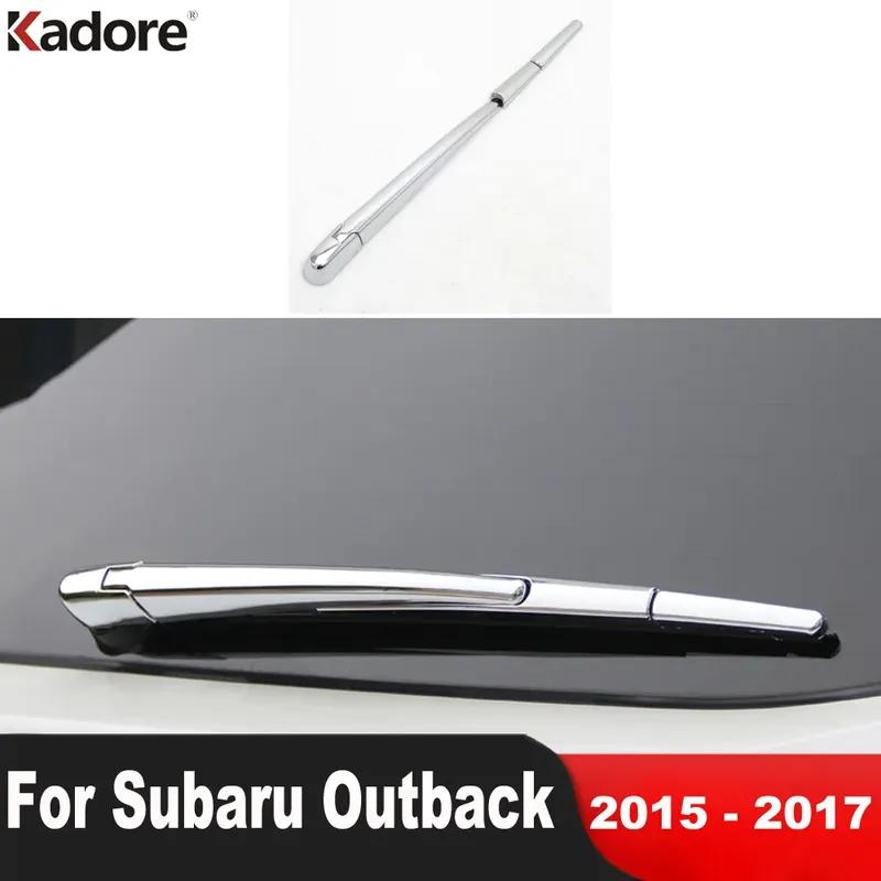 Rear Window Wiper Cover Trim For Subaru Outback 2015 2016 2017 Chrome Car Tail Windows Windscreen Wipers Arm Blade Accessories