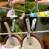 10PCS Large Stainless Steel Clips for Home Drying Down Clothes Quilt Windproof Clothespins Home Laundry Beach Towel Clips