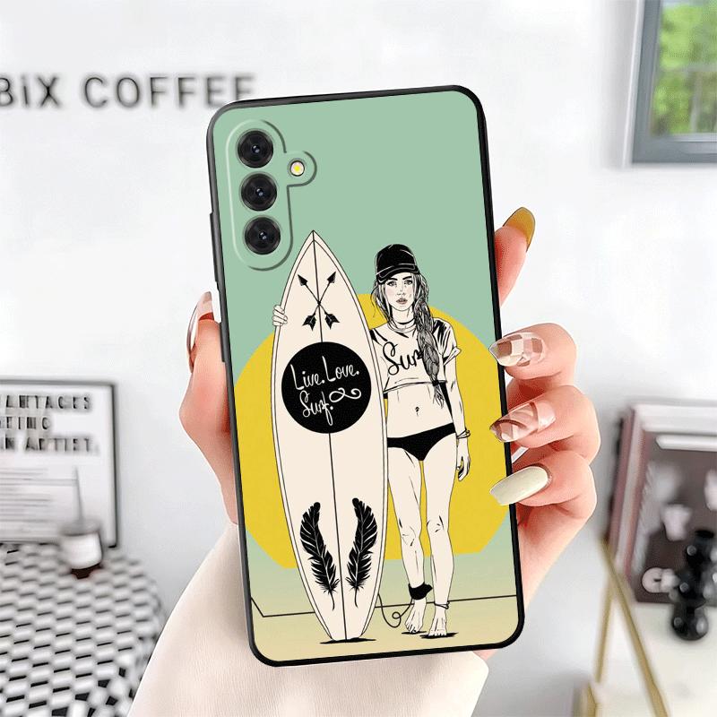 

Surfboard Surfing Surf Summer Soft Phone Case for Samsung A17 A37 A57 A16 A26 A36 A56 A15 A25 A35 A55 A14 A24 A34 A54 A13 A23 A3 Samsung A25